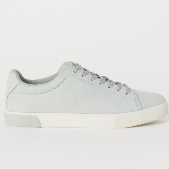 H&M - suede sneakers mint green euc - Picture 2 of 10